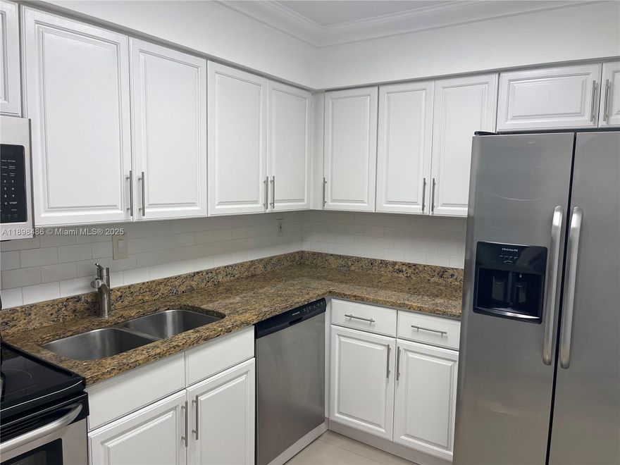 Spacious apartment located in a beautiful modern renovated building in Aventura. Unit features washer and dryer inside and updated kitchen, bathrooms and floors. Apartment on low floor, ideal for people that don't want to wait on elevators. Resort style amenities including valet/concierge service, two swimming pools, spa, sauna, sate of the art gym overlooking the pool area, sand volleyball court, and a great convenience store offering great pastries and sandwiches. Excellent location near Aventura mall and walking distance to schools, houses of worship, and the walking circle on Country Club Dr. Hop over the causeway for a relaxing day at the beach in Sunny Isles! One covered parking plus basic cable and internet included.