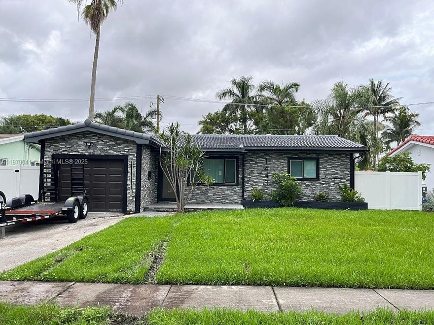 Discover this substantially remodeled 3-bedroom, 2-bathroom home. Featuring modernized bathrooms, a newly updated kitchen with brand-new appliances, and impact windows. Additional highlights include an attached 1-car garage and a spacious, private fenced backyard, perfect for outdoor living. Located just 2.8 miles from Hollywood Beach, 5.8 miles from Fort Lauderdale Airport, and close to Florida Atlantic University, Broward College, and the Art Institute of Fort Lauderdale. Situated in a family-friendly neighborhood with easy access to parks, and both public and private schools, this home offers convenience and a prime location with quick access to I-595 and I-95.