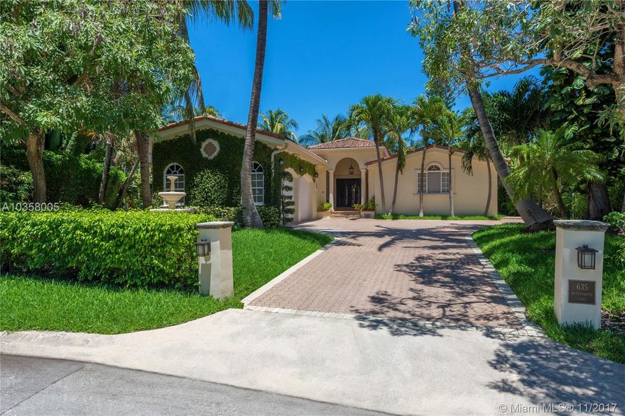 Paradise awaits!  Sitting across from a private park, this exclusive waterfront Mediterranean-inspired residence on the private island of Bay Point features 4 Bedrooms, 4.5 Bathrooms, 158 feet of private waterfront with unrestricted bay access, Oversized 15,753 sq. ft lot, swimming pool, modern kitchen and renovated bathrooms with new electrical and plumbing, 2 car garage, 35 tropical palm and exotic trees complete the lush backyard with summer kitchen. Surrounded by arts & culture, your are minutes away from the Design District, Wynwood & the beaches!