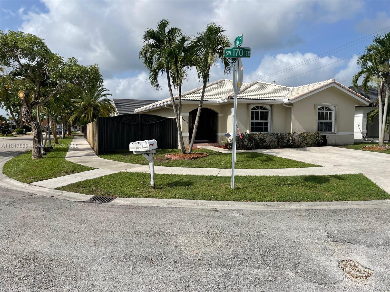 Property for Sale at 14610 Sw 170th Ter, Miami, Broward County, Florida - Bedrooms: 3 
Bathrooms: 2  - $525,000