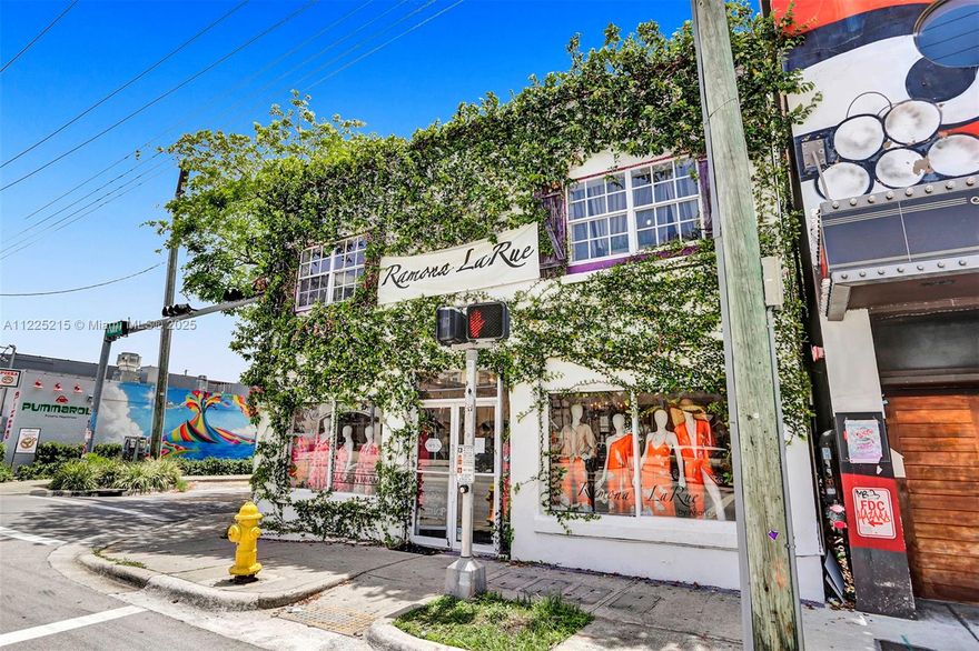 LOCATION, LOCATION, LOCATION! Perfect store front commercial property in a prime location - in the Midtown/Wynwood area off North Miami Ave!! Corner lot with a lot of potential to operate a business or redevelop. The property is currently being used as a high end fabric and clothing store. Two story building with kitchen and 2 baths. With its strategic location, the property offers convenient access to major highways including I-95 and I-195. Heavy Traffic Intersection. This neighborhood is a creative place filled with great shops, art, restaurants and architecture. You have a lot of tourists around the area good for business!