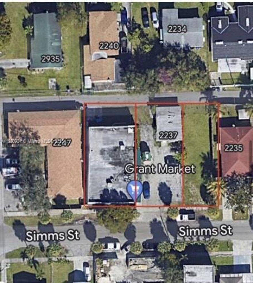 Located in one of Hollywood’s designated Opportunity Zones, this unique portfolio consists of three adjacent properties offering exceptional investment and redevelopment potential, conveniently located close to major shopping and dining destinations such as Dania Pointe, as well as Fort Lauderdale–Hollywood International Airport, major highways, and the area’s beautiful beaches. Property #1, at 2243 Simms Street, is a currently occupied supermarket situated on a 5,000 square foot lot with a 3,478 square foot building, recently renovated with new coolers, shelving, fixtures, and modern lighting. Property #2, located at 2237 Simms Street, features a single-family home on a 5,000 square foot lot that can be delivered vacant at closing; the home includes 2 bedrooms, 1 bathroom, and a 660 square foot building, making it ideal for redevelopment or rental income. Property #3 is a vacant residential lot on Simms Street (Parcel ID #514204011240) offering 2,500 square feet of development potential and is zoned for residential use. Together, these three properties present a rare opportunity to acquire a multi-parcel portfolio in a strategic Hollywood location with strong long-term upside, ideal for investors, developers, or owner-users looking to capitalize on Opportunity Zone benefits.