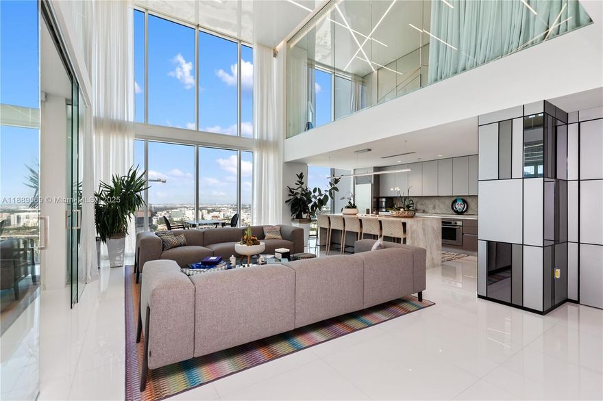 Discover the Lower Penthouse at Ten Museum Park, a recently renovated residence that defines boutique luxury living. Soaring ceilings and walls of glass frame uninterrupted views of Biscayne Bay and Miami’s iconic skyline. Designed with versatility, the layout offers 2 bedrooms plus an office/bedroom and 2.5 baths. The open chef’s kitchen is finished with top of the line appliances and modern detailing, while spa-inspired bathrooms and private balconies create a serene retreat. Ten Museum Park, a boutique tower of only 200 residences, offers rare privacy alongside five swimming pools, a state-of-the-art fitness center, and full-service spa. Perfectly positioned in the heart of Downtown Miami, steps from Museum Park, Pérez Art Museum, Kaseya Center, and minutes to Brickell and Miami Beach.