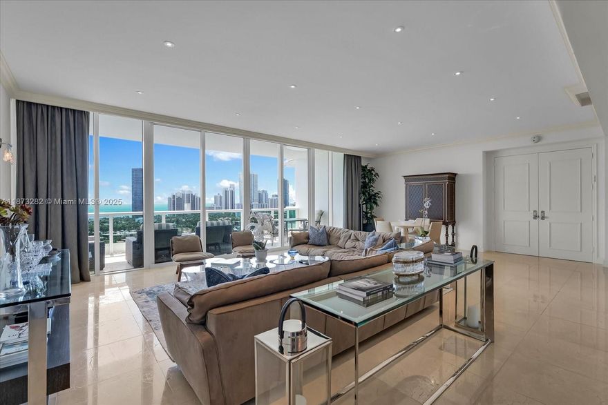 Spectacular 3-bedroom, 5-bath residence in the highly sought-after Porto Vita, Aventura’s premier luxury community. This spacious home offers elegant living with open layouts, Marble floors,  floor-to-ceiling windows, private foyer, open floor plan and private terraces showcasing breathtaking views.  Porto Vita residents enjoy world-class amenities including a private clubhouse, spa, fitness center, tennis, fine dining, and 24-hour security—delivering a truly resort-style lifestyle in the heart of the city.