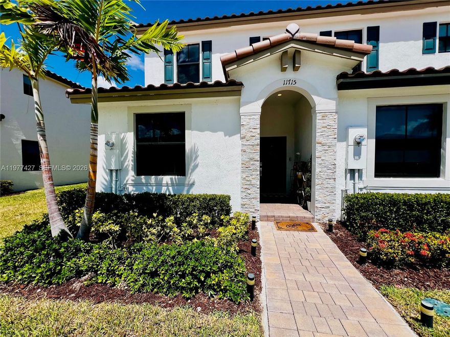 Approved short sale! Excellent investor opportunity!!! 2023 built, Corner - 3-bedroom, 3-bathroom townhouse with impact windows and modern construction. This newer property offers a spacious open layout, with bright living areas designed for today’s lifestyle. One bedroom and full bathroom are conveniently located on the first floor—ideal for guests, in-laws, or a home office. Located near major highways, shopping, dining, and schools, making it highly desirable for tenants and end users alike. Take advantage of this rare opportunity to purchase a newer construction property at short sale pricing. Property currently leased until Sept. 2026.