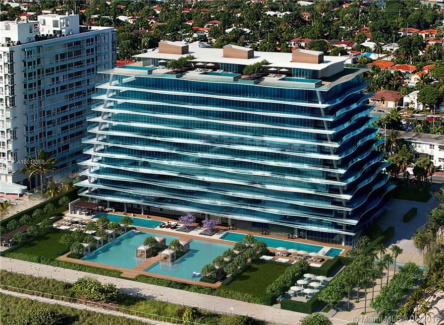 New construction. Occupancy summer 2016. First Fendi residential building Worldwide. Oceanfront 58 Private Flow through residences, 12 story boutique building. Residences delivered decorator ready, with finished Italian bathrooms and Fendi Casa kitchens. Amenities include: Ultra luxury concierge services and Attaché lifestyle. Amenities: Private gourmet dining wine room, indoor outdoor restaurant,spa,fitness centre,home theatre,kids club,ballroom,business center,full service building. ***DEVELOPER UNIT***