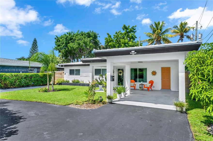 Centrally located in the heart of Wilton Manors, this beautifully remodeled corner home offers the perfect blend of style and convenience! Just steps from popular restaurants, shops, and nightlife, the property features a spacious driveway, a private backyard ideal for entertaining, and a modern open layout with updated finishes throughout. Move-in ready and designed for comfortable South Florida living—don’t miss this opportunity!