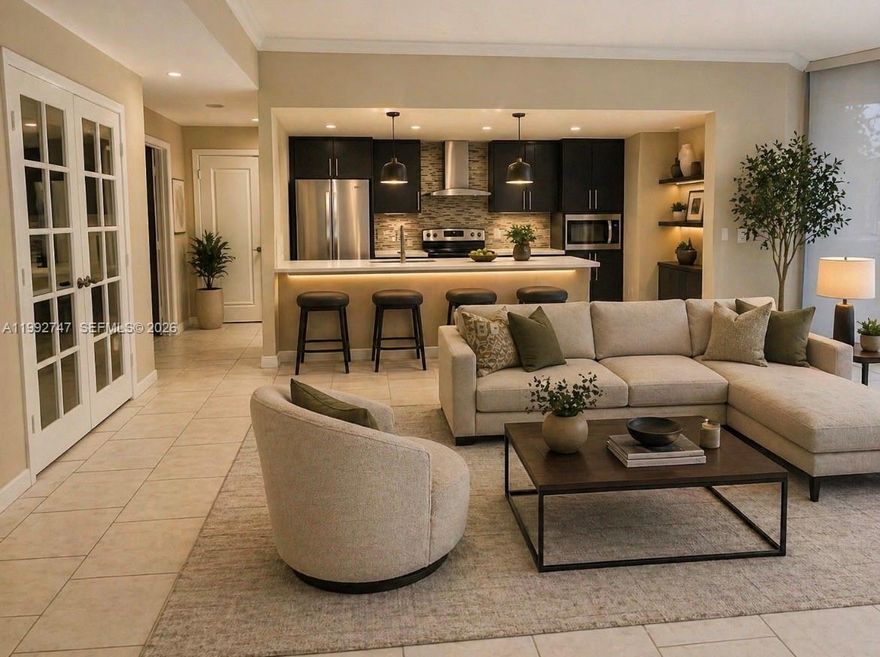 ONE OF THE FEW OF THE LARGEST ONE BEDROOM PLUS DEN AT THE POINT(1300sf). THIS UNIT FEATURES 10-FOOT-HIGH CEILINGS, CERAMIC TILE THROUGHOUT, ENCLOSED DEN AREA, ASSIGNED PARKING, LIGHT & BRIGHT.  TRULY AN ADORABLE UNIT. ENJOY THE POINT AMENITIES WHICH INCLUDES THREE POOLS, BARBECUE AREAS, TENNIS, SPA FACILITIES WHICH ALSO INCLUDES A STATE OF THE ART GYM AND WONDERFUL CLASSESS, CAFE/RESTAURANT ON THE PREMISES. LOCATED ACROSS FROM THE WATERWAYS MARINA.