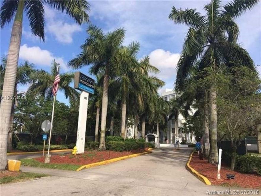 Great unit 1 bedroom and 1 bathroom in a gate community with security guard and with a great location in Miami. The property is close to major streets & highways, super markets and major schools. All the amenities: pool, basketball court, tennis court, exercise room and club house. Equal Housing Opportunity. MUST Show id,real estate license and business card @ the gate.