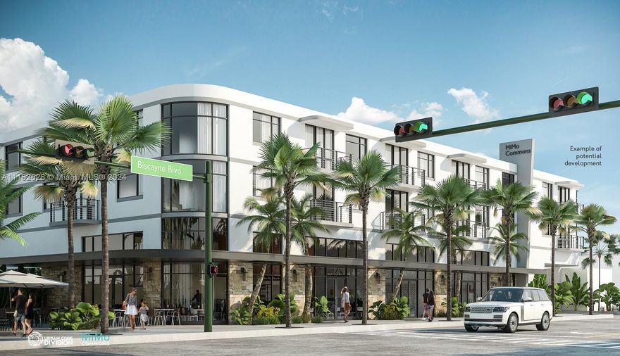 Develop your custom office/showroom fronting Biscayne or retail for income in Miami, FL.  Build up to 3-stories (35 feet) Retail, Residential, Short-term rental, office, or other mixed uses in the MIMO District of Miami's Upper East Side. 7011 - 7029 Biscayne Blvd is 4 properties at  NE 71st & Biscayne Blvd zoned T5-O totaling 16,734 SF. Sell the excess development rights (TDD's & TDR's) to offset development costs. Over 141 front feet on Biscayne with exposure to over 51,000 cars per day.