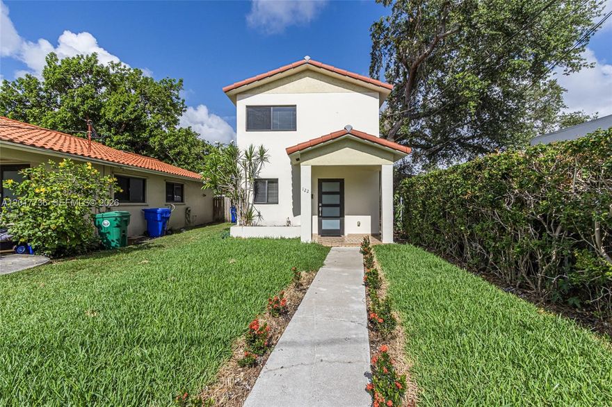Step into the charm and convenience of this beautifully updated two-story Miami gem! This quaint yet spacious 2-bedroom, 1 full bath and 1 half bath home was completely remodeled in 2019, blending modern upgrades with timeless character. From the moment you arrive, you’ll appreciate the peace of mind that comes with a NEW roof backed by a 2-year warranty. The home’s warm ambiance and thoughtful renovations make it truly move-in ready. Location is everything, and this property delivers! Nestled in the heart of Miami, you are less than a block away from the beautiful Bay of Pigs Memorial Park — a wonderful tree-lined neighborhood park perfect for morning walks and Children's playground.