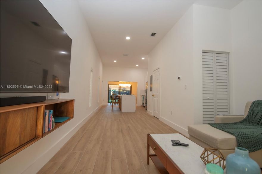 MOTIVATED SELLER! This gem is a remarkable find — underpriced luxury new construction in a prime neighborhood! Don’t miss the chance to own this Brand-New 2 Bedroom, 2.5 Bathroom Townhouse offering a luxurious lifestyle perfect for family gatherings or a high-end short-term rental. Featuring quartz kitchen countertops, top-of-the-line appliances, Italian porcelain bedroom suites, and a master bathroom with dual sinks and marble flooring. Enjoy custom California closets with real maple wood, a beautiful master balcony overlooking a spacious yard with premium pet- and kid-friendly artificial turf.
 NO HOA and NO RESTRICTIONS — ideal for Luxury Airbnb or Short-Term Rentals! 
Walking distance to Nicklaus Children’s Hospital.