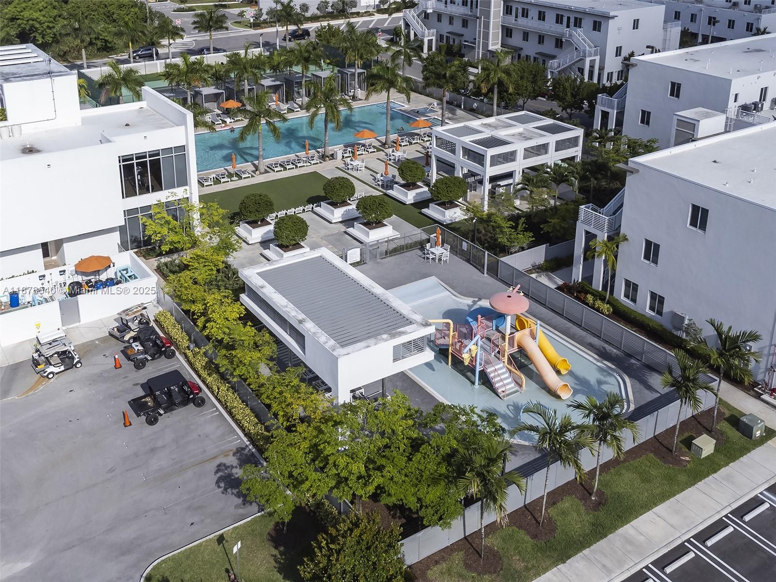 2 story residence, 3 Beds 2.5 Baths corner condo @ Landmark at Doral, ceramic floors in 1st floor and carpet in 2nd floor. Freshly painted, New Lightning, shades and fan in covered patio. Security Patrol 24 hrs. Amenities include: Club House conveniently located 2 blocks away with grand swimming pool and spa, fitness center, kids splash zone, tennis courts, business center and more. Water not included. Tenant is moving out on 09/30/2025.