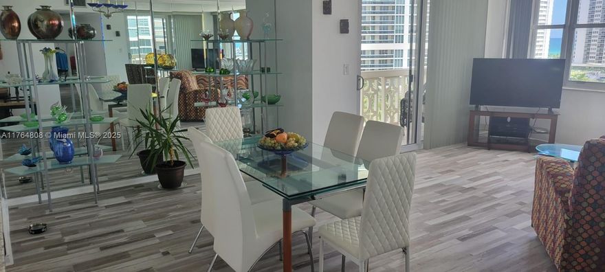 Impact windowsCompletely remodeled Modern 2 bed 2 bath corner unit. Luxury vinyl throughout with tile in the bathrooms, Granite kitchen countertop, Impact windows and sliding doors, Interior painted in 2024. Panoramic windows facing southeast side of A1A, ocean views from the balcony. Across the street from the beach and a children's playground. Excellent association, well maintained building with full reserves. No special assessments are planned, 40&50 years inspection completed. Roof was repaired in 2023. Building exterior was painted in 2020. Wi-fi included in HOA. No rent first 2 years. Large storage unit. The building offers water, cable, internet, heated pool, large sun deck, fitness center, community laundry, and Onsite management. Association requires 10% down.