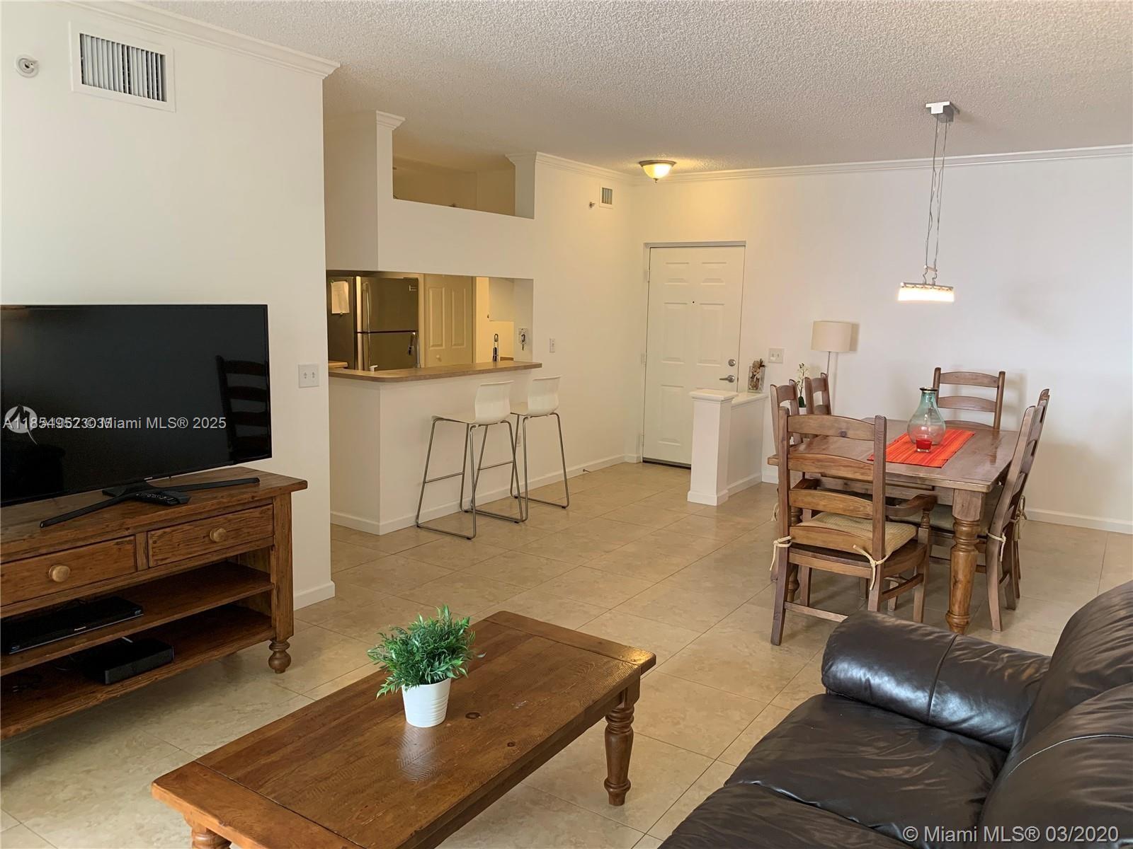 Immaculate Condo with New A/C & Washer/ Dryer. Comfortably furnished with a King size bed in the master bedroom and two twin beds in the second room. Stainless Steel appliances. Easy to clean tile floors throughout the condo. Lovely garden view. Come enjoy Florida weather at its finest in this resort style Mediterranean design complex with wonderful amenities: Heated pools, 24 HR Fitness Center, Jacuzzi's, Business, Conference center, Children's room and a Gorgeous Clubhouse overlooking the Intracoastal. Walking distance to the beach, parks, cafes, restaurants and so much more. Vacation style living at its best. Can be rented for 181 days minimum. What are you waiting for? Call Today!