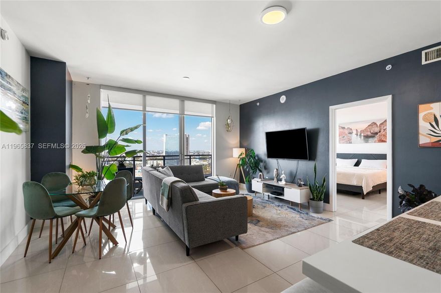 Exceptional investment opportunity in the emerging Faena District, with a major planned development set to further enhance the area’s long-term value and appeal.

This NW-facing residence offers unobstructed skyline views and stunning sunsets from a spacious private balcony and porcelain flooring throughout.

Located in a gated community, The Ivy offers resort-style amenities including a spa with sauna and steam room, jacuzzi, expansive pool deck, fitness center, BBQ area, game and media rooms, business center, onsite market, and large dog park - some of the best amenities in Brickell at this price point.

The unit includes one assigned parking space and quick access to I-95, making commuting easy while avoiding heavy Brickell traffic. Just a 7-minute walk to Brickell City Centre, with dining, shopping, and entertainment at your doorstep.

Sold fully furnished, with flexible terms available.