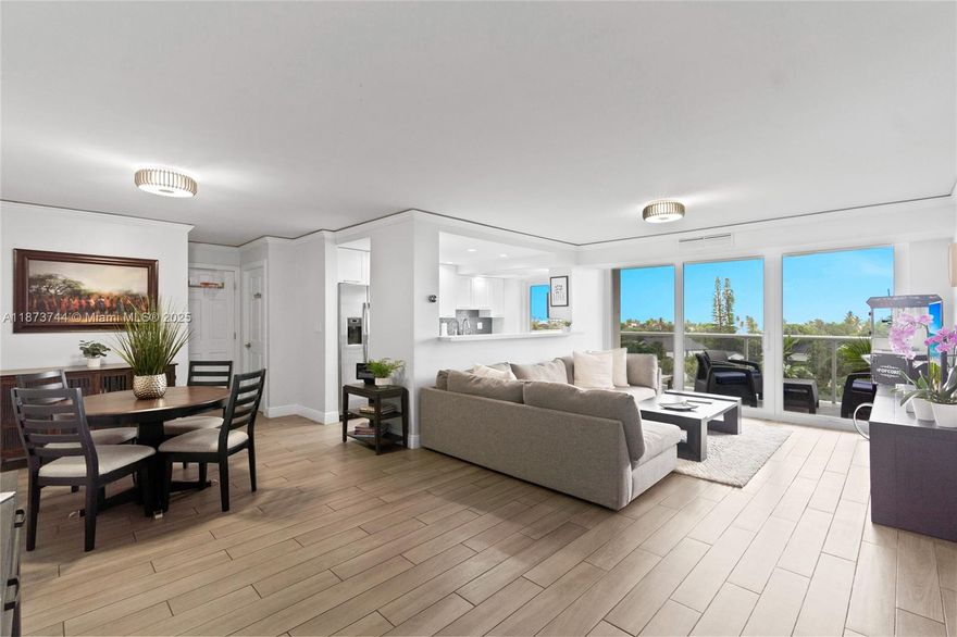 Live the Fort Lauderdale Beach lifestyle in this updated 2-bedroom, 2-bath residence at Vantage View. Overlooking Lauderdale Beach with ocean views, the home’s oversized balcony and expansive windows bring the scenery inside. A spacious living and dining area is perfect for relaxing or entertaining, complemented by a gourmet kitchen with quartz countertops. Additional highlights include renovated bathrooms, a walk-in closet, in-unit laundry, and impact windows. Residents enjoy a rooftop pool with sweeping views, fitness center, sauna, and 24hr security - just across from the sand and minutes to premier dining and shopping.