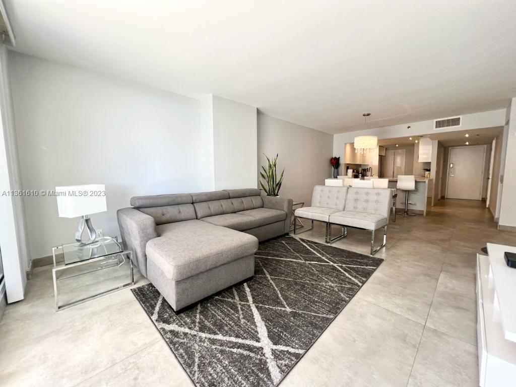 Immaculate turnkey fully furnished & equipped, 2 beds & 2 baths at The Grand Condo Hotel.
All utilities included except electric! Porcelain floors throughout, open gourmet kitchen with top-of-the-line stainless steel appliances, washer & dryer, & beautiful granite countertops. Floor to ceiling high impact windows, wide extended balcony with extraordinary views to the Miami skyline & Biscayne Bay. 1 parking space. Excellent location in the heart of Miami’s exclusive Arts + Entertainment District, minutes to the beach, port, airport, Wynwood, Brickell, Design District, FTX Arena. Next to Margaret Pace Park, major highways & metro mover. Resort living w/valet, concierge, pool, gym, mini market, restaurants, hair salon, spa, marina. Available for rent 4/15/23 to 11/30/23. BEST LOCATION