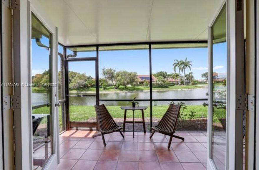 Nestled on quiet cul-de-sac, this 2 bed/2bath townhouse w/1 car garage features magnificent water views and is set in the desirable neighborhood of Lakes of Boca Raton. Step inside, be captivated by the charm of the updated kitchen, dining area and great room with vaulted ceilings. Updated bathrooms. 1 bedroom downstairs and master bedroom upstairs. Relax on the screened and covered patio while enjoying the and evening sunsets. facing the amazing water view. Full size and dryer. Impact doors and windows. Driveway can fit 2 cars. Pet friendly neighborhood, max 2. Rent includes basic Comcast cable + HBO Max, internet. Amenities are heated pool, updated gym, tennis/pickleball courts, picnic/play areas etc! Top notch schools. Rapid HOA Approval. Can be rented furnished at $3650 per​​‌​​​​‌​‌​​​‌‌​​​‌‌‌​​‌​​‌‌​​​​ month.