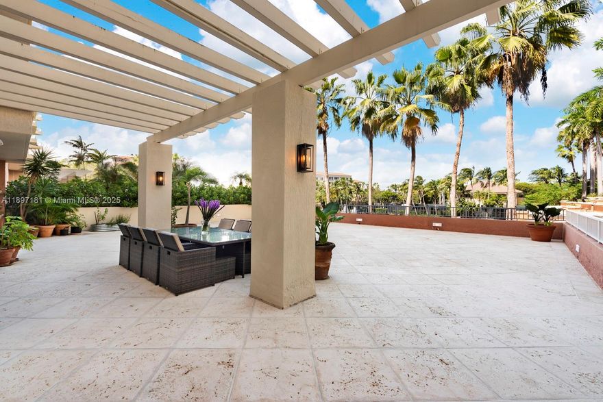 Welcome to a truly  spectacular home in the prestigious Lake Tower at Ocean Club. This one-of-a kind residence boasts an oversized LANAI terrace (over 2000sqft) with pretty lake views, a perfect setting for outdoor children's play area, dining, and entertaining. The apartment is in impeccable condition, offering a thoughtfully designed layout with three spacious en-suite bedrooms, plus separate staff quarters with a private bathroom. A versatile additional space serves beautifully as a family room, playroom, media room, or even another bedroom, tailored to suit your lifestyle. Lots of storage and built-in surround sound elevate the living experience. Lake tower is a boutique building with 75 units that provides all the amenities: 24-hour concierge, valet parking, etc..