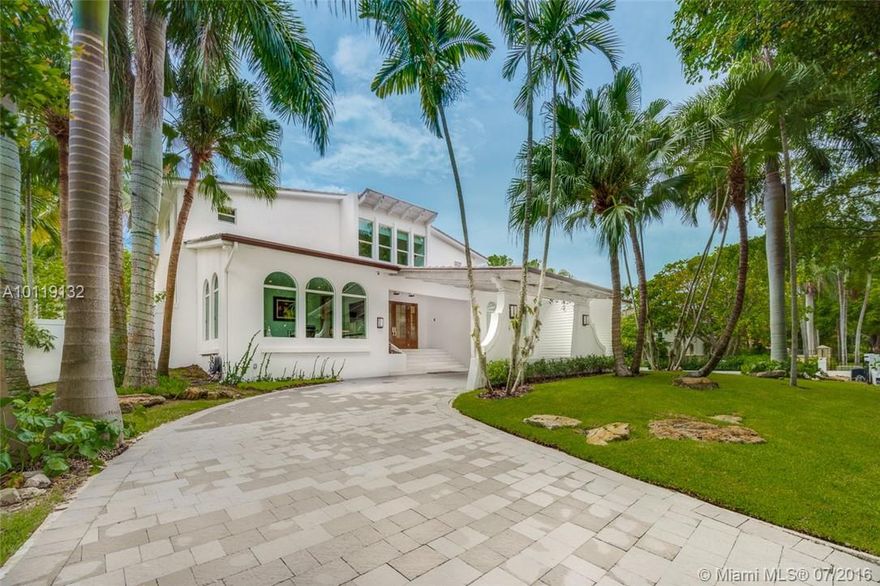 Enjoy abundant natural light throughout this waterfront, gated Cocoplum property. Completely renovated in 2015, this beautiful home is complete with contemporary, high-end finishes, a covered outdoor patio, large pool, dock and fireplace. The chef’s kitchen includes a Viking gas range stove, wine cooler, and lots of cabinet space. Stone wall accents, spacious master suite, Ecobee thermostats, and Nest fire alarms are amongst some of the wonderful features this home has to offer!