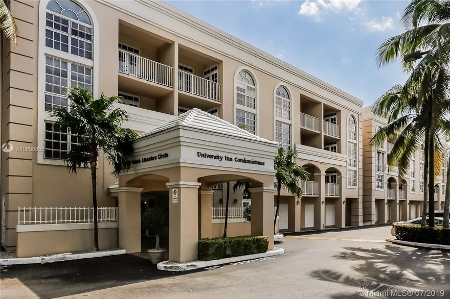 Enjoy the convenience of this 1 bedroom condo across from the elevator and near the front entrance so you&#x2019;ll never be late! University Inn is located directly across from University of Miami perfect for students, parents, employees or investors. Amenities include a pool, jacuzzi, storage, on-site management and guest parking. Walk to campus, Publix, Whole Foods, Sunset Place and the Metrorail. Move-in ready and easy to view!