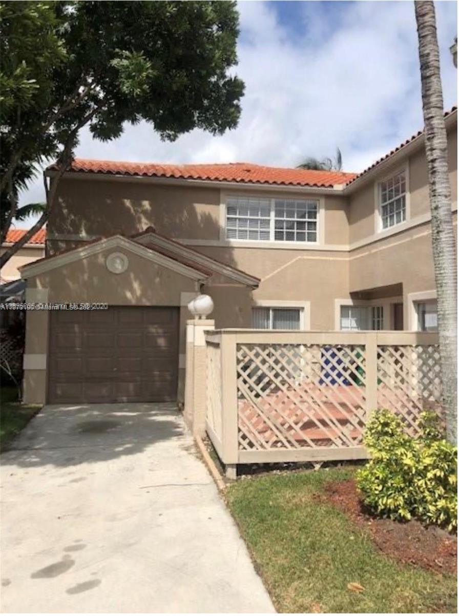townhouse available in Embassy Courts in Cooper City! Gated community with A-rated schools. remodeled kitchen w/ granite counters. 3 bathrooms beautifully remodeled. Upgraded floors. *Master w/ full walk-in closet plus a separate wall closet. fenced-in patio area *1 car garage & driveway plus ample guest parking nearby. 3 bedrooms upstairs **Embassy Courts residents have access to Embassy Lakes amenities, including community pool, tot lots, gym, tennis, pickleball, basketball, and volleyball. $250 pet deposit *Minimum 700 credit score required by HOA