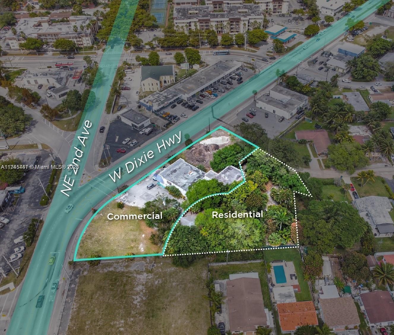 GREAT INVESTMENT! AMAZING LOCATION....Near Miami Shores, Biscayne Park, Upper East Side, I-95, Mia Bch &Aventura! IMAGINE & GET CREATIVE! 1.372 acres! DREAM BIG-WORK CLOSE TO HOME! PLEASE NOTE - THIS IS A gutted SHELL. Many opportunities! Develop? was used as retail/office space PLUS residential house + swimming pool + garage PLUS add'l MLS# TWO ADDRESSES - residential is: 11737 NE 2 Ave. commercial is: 11801 W.Dixie Hwy ( 4 add'l folios share same address) CASH OFFERS ONLY - Proof of funds required before scheduled appt.