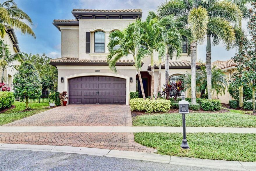 Desired home at the Bridge Community. 5 bedrooms, 4 Full bathrooms, one bedroom & Bathroom on the first Floor. Enjoy a private freedom pool on a fenced backyard. Impact windows & door. Marble floors downstairs and wood floors upstairs. Community has beautifully designed Clubhouse, Restaurant, Fitness Center, Resort style pool, playground, outdoor / indoor Basketball Court, Tennis. LIVE THE FLORIDA LIFESTYLE.