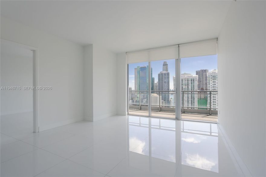Stunning 2BD/2BA at Mint on the 35th floor with sweeping views of the Miami River, Brickell & Brickell City Centre. Split floor plan with sleek black kitchen against a crisp white palette. State-of-the-art building with resort amenities: grand lobby, gym, pools & kids play area. Perfect commute to Downtown/Brickell. Next door, the new Faena project is reshaping the entrance and bringing top restaurants & retail—making this a lifestyle opportunity.