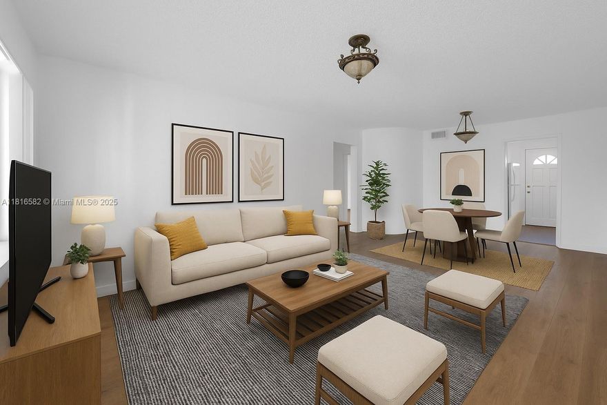 Welcome to 3401 SW 10th St #2B — a spacious, well-kept 2-bedroom, 1-bath unit offering the perfect blend of comfort, convenience, and investment potential. Ideally situated on the second floor, this residence is just minutes from Coral Gables, Miami International Airport, Downtown, and major highways. Inside, you'll find warm wood flooring throughout, generous natural light, a functional kitchen with ample cabinet storage, and an open living and dining area ideal for everyday living or hosting guests. The property includes on-site parking, shared laundry facilities, and water is included in the rent. This unit is move-in ready and investor-friendly — perfect for generating steady rental income in a high-demand area.