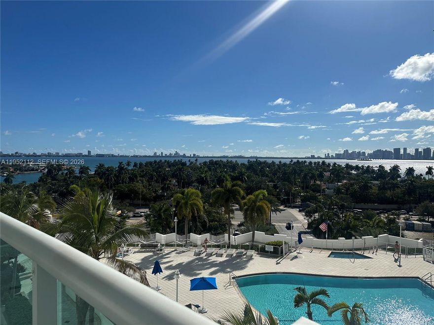 Spacious 2-bedroom, 2-bath split floor plan overlooking the pool with stunning open-water views in a quiet, well-maintained waterfront building. Its convenient location near Miami Beach lets you enjoy the best of the area within minutes — relax by the pool and take in the scenery for a true vacation-style lifestyle. The kitchen and bathrooms are in original condition and ready for renovation, and the laminate floors also need repair, offering an excellent opportunity to customize the unit to your taste and add value. 360 Condominium features resort-style amenities and is ideally situated between Miami Beach and the mainland with easy access to shopping, dining, and major roadways.

UNIT IS SOLD AS IS