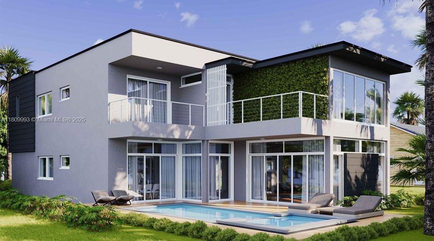 Buy and build. Plans approved ready to start. Build your dream home in a quiet area of Hollywood Lakes, across from Holland Park (which has a public boat ramp) and minutes from the beach and downtown Hollywood. Land is cleared and vacant. Price includes architectural plans for a magnificent, contemporary 2-story 4/4.5 home with an office, a garage and a stunning pool/spa in the back.