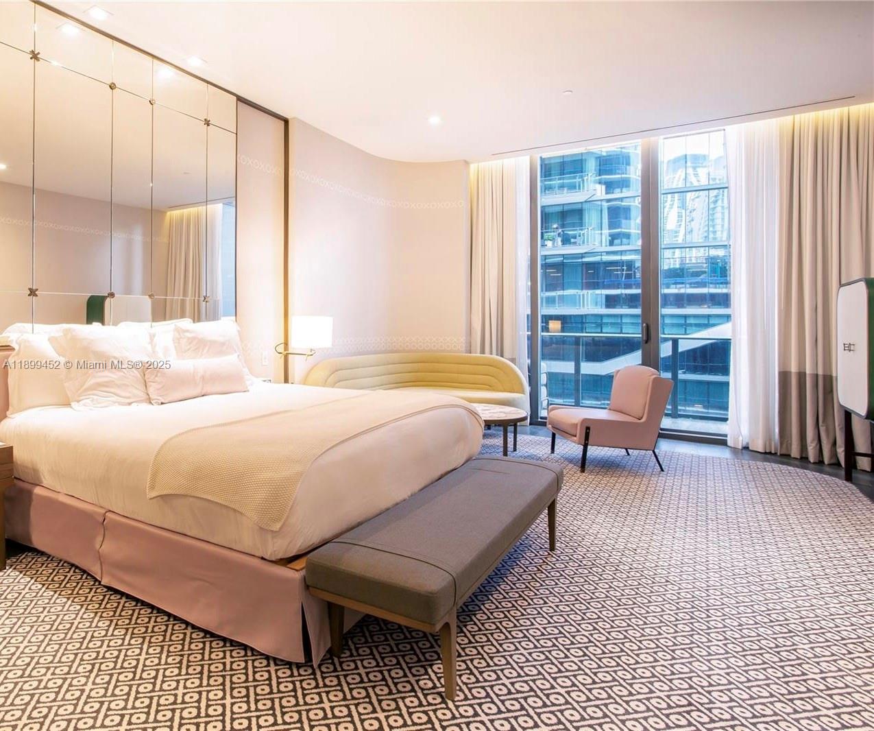 Own a piece of the SLS LUX lifestyle—Brickell’s most desirable hotel and residence. This fully furnished unit allows daily rentals and features Smart Home Technology, Italian kitchen cabinetry, top-of-the-line appliances, rain shower, and floor-to-ceiling glass walls. Enjoy a spacious balcony with stunning city and bay views. Five-star amenities include a resort-style pool with cabanas, poolside bar, BBQ area, gym, spa, tennis and basketball courts, party room, concierge, and 24-hour security.