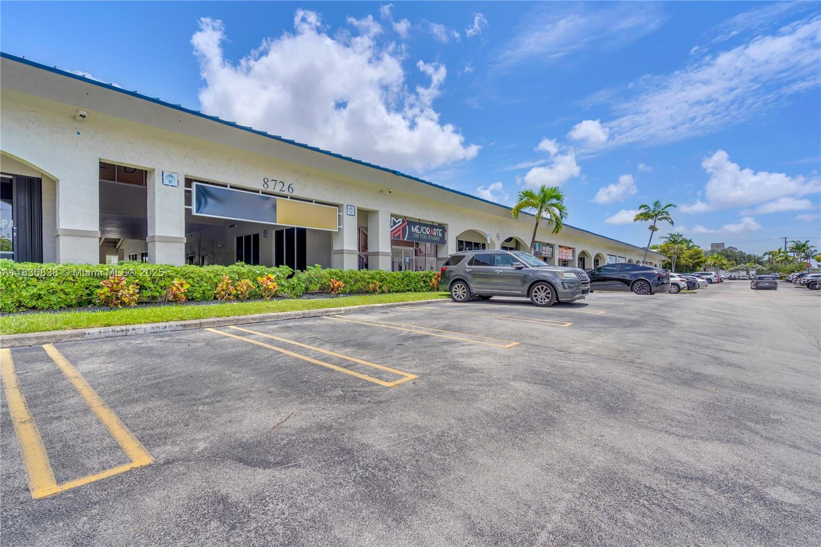 Well-appointed retail and office cluster that thrives on daily traffic and a solid tenant base. With ample parking, high ceilings, and a diverse range of services, it's well-positioned for businesses seeking visibility, convenience, and a ready clientele.
Located on the second floor of a well-positioned shopping plaza, right above the courtyard. Private access via your elevator—no shared entry or common spaces. The private elevator leads into an open-concept office area configured into multiple offices. The kitchen/lounge area is equipped with a refrigerator, an under-counter microwave, a TV, a private bathroom, and a private laundry room. Also available for Lease.
Excellent location in the heart of Doral/Westend @25th Shopping Center.