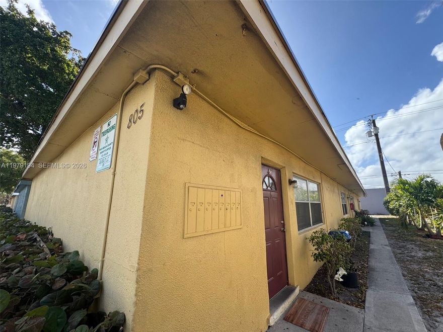 RARE 16-UNIT MULTIFAMILY OPPORTUNITY – FOUR SOLID CBS QUADPLEXES IN A TENANT-MAGNET LOCATION

Exceptional opportunity to acquire four concrete block quadplexes located at 805, 809, 817, and 821 South H Street in Lake Worth. 

This investment consists of 16 large 2-bedroom / 1-bath apartments, each offering over 815 square feet of living space, a highly desirable layout that consistently attracts long-term tenants. Ownership has already addressed several major expense items, dramatically reducing near-term capital risk:

Brand new roofs

New central A/C systems

Individually metered utilities allowing tenants to pay for water and electric

Current rents average approximately $1,900 per unit, presenting a clear path to market rents of around $2,100 with minimal additional investment. The large unit sizes, desirable layout, and strong location make achieving market rents highly attainable for a capable operator.

The property is conveniently connected to major transportation corridors including Dixie Highway, 6th Avenue, and I-95.


Opportunities to acquire 16 well-located CBS units with major improvements already completed are increasingly rare in Lake Worth. With low operating expenses, limited capital requirements, and clear rental upside, this portfolio presents a compelling opportunity for an astute investor to unlock significant value while strengthening the property's financial performance.