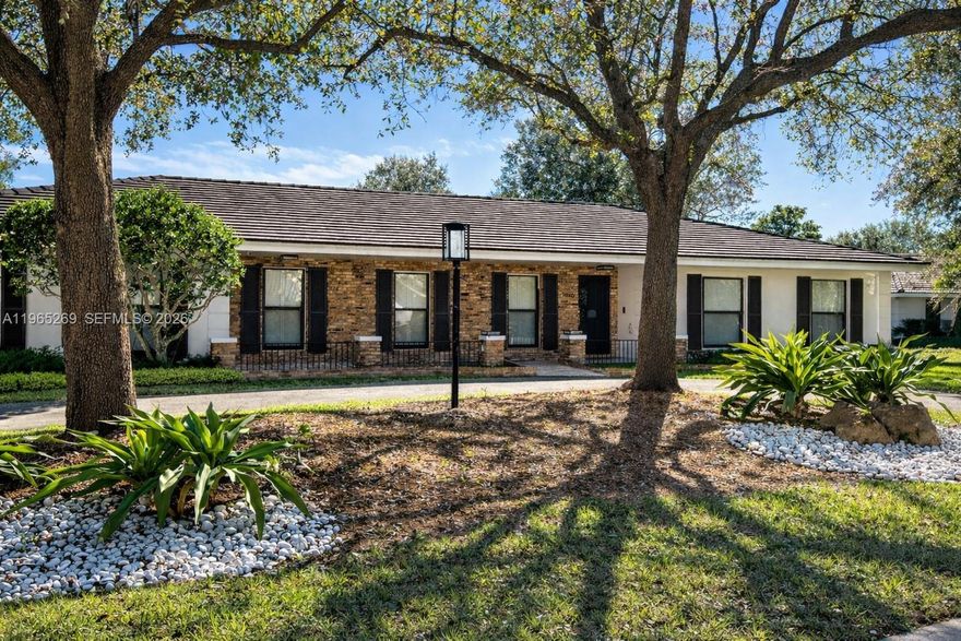 Welcome to this stunning, character-filled home offering five bedrooms & four beautifully appointed bathrooms. Thoughtfully designed for both everyday living & entertaining, the heart of the home is a spectacular open kitchen featuring paneled Monogram appliances, floor-to-ceiling cabinetry, a dedicated appliance center & an elegant coffee bar. Chicago brick accents add timeless charm & texture throughout, while custom up-lighting enhances the home’s warmth & architectural details.

The spacious master suite is a true retreat, complete with a private sitting room, an expansive walk-in closet & a gorgeous spa-like bathroom. On the guest side of the home, enjoy a private entrance to a large great room, perfect for entertaining, along with a private bedroom with steam bathroom—ideal for in-laws’ quarters or older children seeking independence.

Step outside to a large backyard perfect for gatherings & outdoor enjoyment. With multiple private entrances & exceptional flow, this home is designed for comfort, flexibility & effortless entertaining. A rare blend of luxury, functionality & undeniable character. Sits favorably on a .47 acre lot. 

Minutes from Bill Sadowski Park & Nature Center, Old Cutler Inn & Deering Estate. Located near Palmer Trinity & in the Henry Perrine Elementary, Southwood Middle & Palmetto Highschool district (also eligible to apply for school choice).

Serious inquiries only please.  Pre-approval letter required.  Come see this beautiful home today!