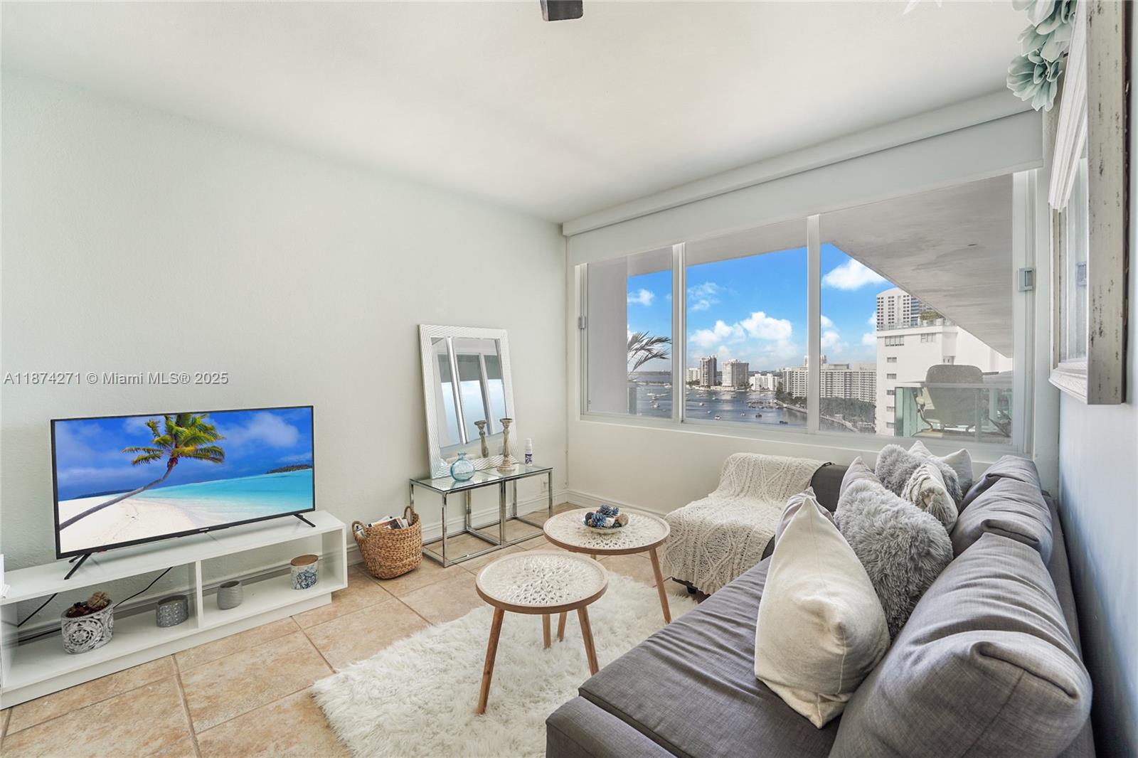 Beautiful and bright studio with water views at Mirador Condo. Perfectly located on trendy West Avenue, across from Whole Foods, Pura Vida, and just minutes away from Lincoln Road, Trader Joe, Flamingo Park, Ocean Drive, South Pointe Park, and the beach offering trendy restaurants & shopping at your doorstep. Mirador offers multiple amenities including 5000 SF state-of-art gym (the biggest gym in the neighborhood), 24/7 concierge, valet parking, convenience store, hair salon. Basic cable and Internet is included in the rent. Laundry facility on the same level as the unit.