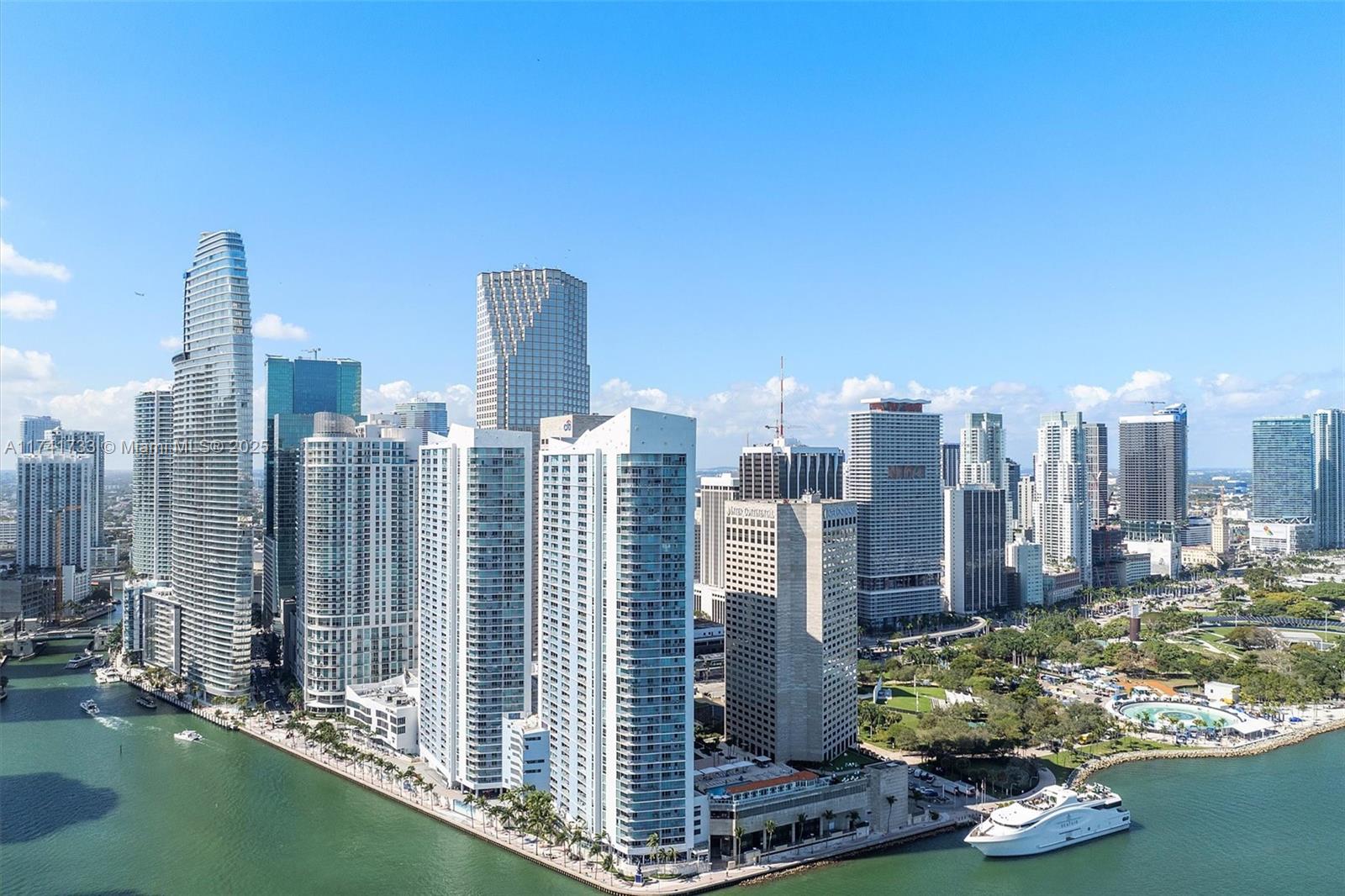 Experience luxury living in this brand-new unit at the prestigious Aston Martin Residences Miami. This amazing unit features 2 bedroom +Den 3 bath with stunning views of Biscayne Bay from floor-to-ceiling windows and a spacious balcony. Enjoy the Sky Amenities level featuring 42,500 square feet of luxury amenities, including an infinity pool, spa, private movie theater, virtual golf and state-of-the-art two story gym. Inside, the unit meticulously designed kitchen fully equipped with premium Gaggenau appliances, marble floors, and expansive windows that fill the space with natural light. This exclusive address offers a refined lifestyle of luxury and convenience.One assigned parking on the same floor