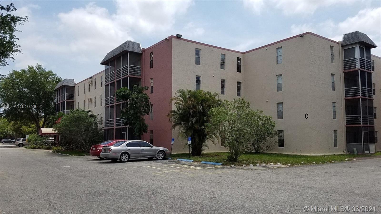 Spacious condo on the third floor. 2 bedrooms and 1 bathroom, tile floors with a community pool. Close to shopping centers, pharmacies, and turnpike highway. Subject to association approval.