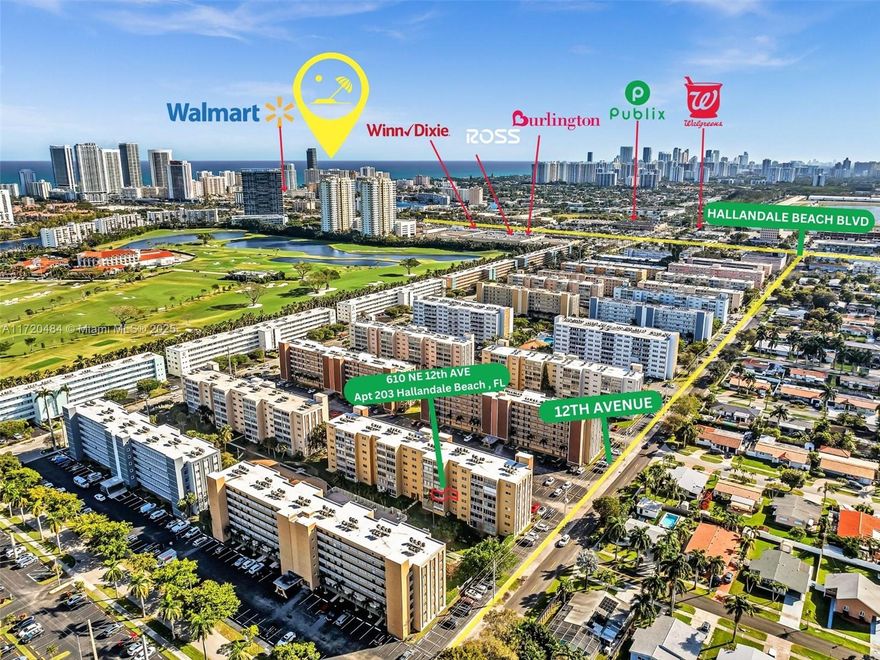 LOW MAINTENANCE FEE!. Enjoy modern living in this COMPLETELY REMODELED & SPACIOUS 1-bedroom, 1.5-bath condo in the heart of Hallandale Beach! This elegant unit boasts IMPACT WINDOWS and DOORS—a large kitchen with wood cabinets & quartz counters. THE REMODELING, EQUIPMENT, AND APPLIANCES ARE ABOUT  2 YEARS OLD. Relax on the screened balcony overlooking the pool area. Enjoy ample closet space, additional 4x6 storage, and the convenience of a washer and dryer steps away. Located just minutes from the Beach, this condo offers easy access to shopping, fine dining, and entertainment at the renowned Gulfstream Village & Casino. This property is also conveniently close to airports, hospitals, shopping centers, and more. This unit is available furnished, making it a turnkey opportunity for buyers.