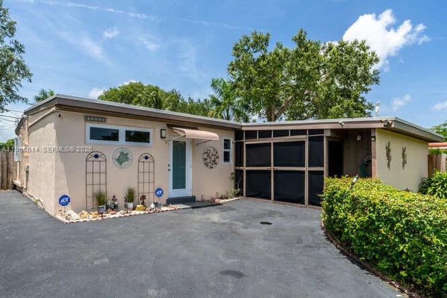 Beautifully renovated 3-bed, 2-bath home in sought-after Riverland Village. Features include two new central A/Cs (2023 & 2024), new roof (2024), updated electrical, Quartz countertops, stainless steel appliances, updated bathrooms, LVP floors, ceramic tile in master, and two closets in the master bedroom. Enjoy peace of mind with 100% hurricane-covered windows/doors. Fully fenced yard perfect for pets, automated sprinkler system, above-ground pool, retractable awnings, screened-in patio with storage, washer/dryer, and a powered storage shed. Minutes to highways, boat ramp, beach, Hard Rock, FLL, and Port Everglades. Seller willing to contribute to buyer's closing cost with full price offer.