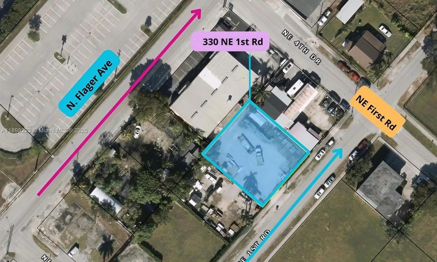 Prime Commercial Lot – 330 NE 1st Rd, Homestead
Vacant 9,000 SF lot zoned B-3, ideal for light manufacturing, mixed-use, retail, or office development. Strategically located next to Triana Fence within Homestead’s growing commercial corridor, the site offers excellent visibility and easy access from major roadways. Surrounded by active businesses and minutes from Downtown Homestead. See attached permitted uses for specific allowable activities on this site.