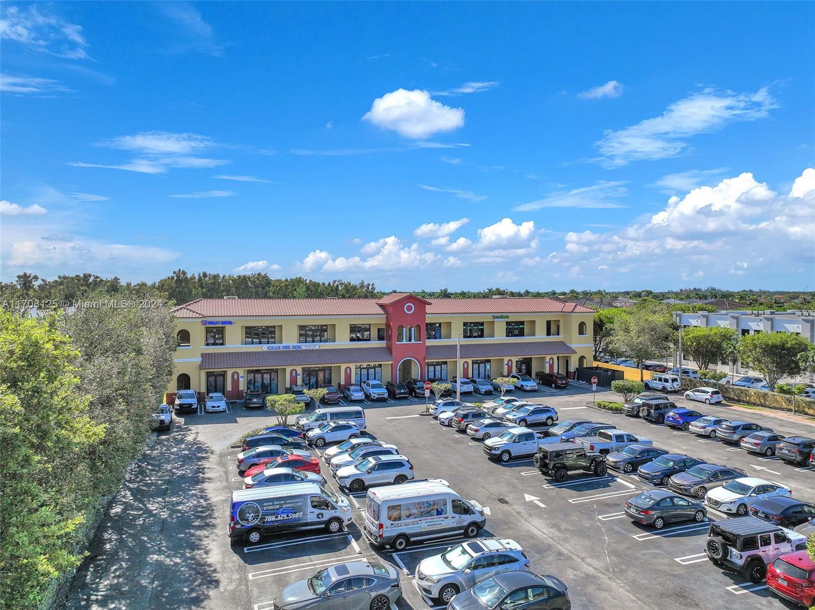 Spectacular two story West Dade neighborhood retail center. Unit 204 is 1429 Sq. Ft., fully renovated.
Conveniently located closed to Florida Turnpike and Florida International University.