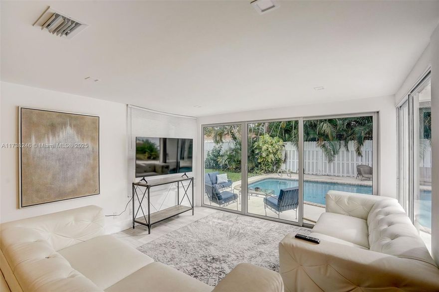 Experience luxury living in this fully furnished, move-in-ready rental in East Boca Raton! This stunning 3-bedroom, 3-bathroom home features a private pool and is nestled in a desirable NO HOA community. Thoughtfully designed with modern updates, this home boasts an open, light-filled layout with high-end finishes, a sleek contemporary kitchen, and beautifully renovated bathrooms. The fenced backyard offers a private oasis with a sparkling pool—perfect for relaxation or entertaining. It is located less than 3 miles from Spanish River Beach and just minutes from top shopping, dining, and the vibrant nightlife of Mizner Park. Don't miss this exceptional rental opportunity!
