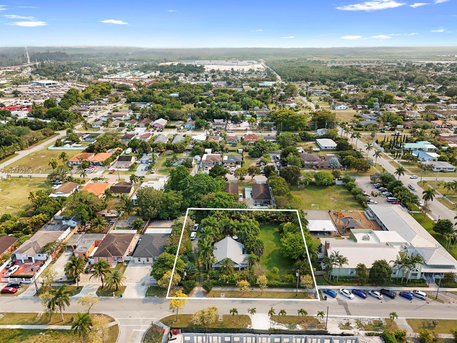 'm pleased to present this updated A-frame home, centrally located in Florida City. This property features five bedrooms, three bathrooms, and a large lot that offers great potential for future growth. The lush foliage provides both privacy and ample shade, creating a relaxing tropical ambiance. Additionally, the home is conveniently located near US1, the Florida Turnpike, and the commercial corridor.