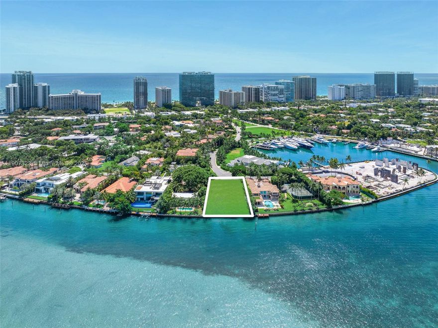 Build your dream home on this rare west-facing bayfront property in guard-gated Bal Harbour Village—one of Miami’s most exclusive enclaves. Spanning over 20,000 SF with 111 feet of open bay waterfrontage and direct ocean access via Haulover Inlet, this premier Bal Bay Drive address offers the ultimate canvas for a custom waterfront estate. Take a leisurely stroll through a private pedestrian gate to pristine, world-renowned beaches, and indulge in the luxury shopping and fine dining at the iconic Bal Harbour Shops. The existing 3-bedroom, 3.5-bath home offers the perfect canvas to create a modern masterpiece, combining privacy, tranquility, and sweeping bay views. Embrace the pinnacle of coastal living in a serene, secure setting where each day is framed by spectacular sunsets.