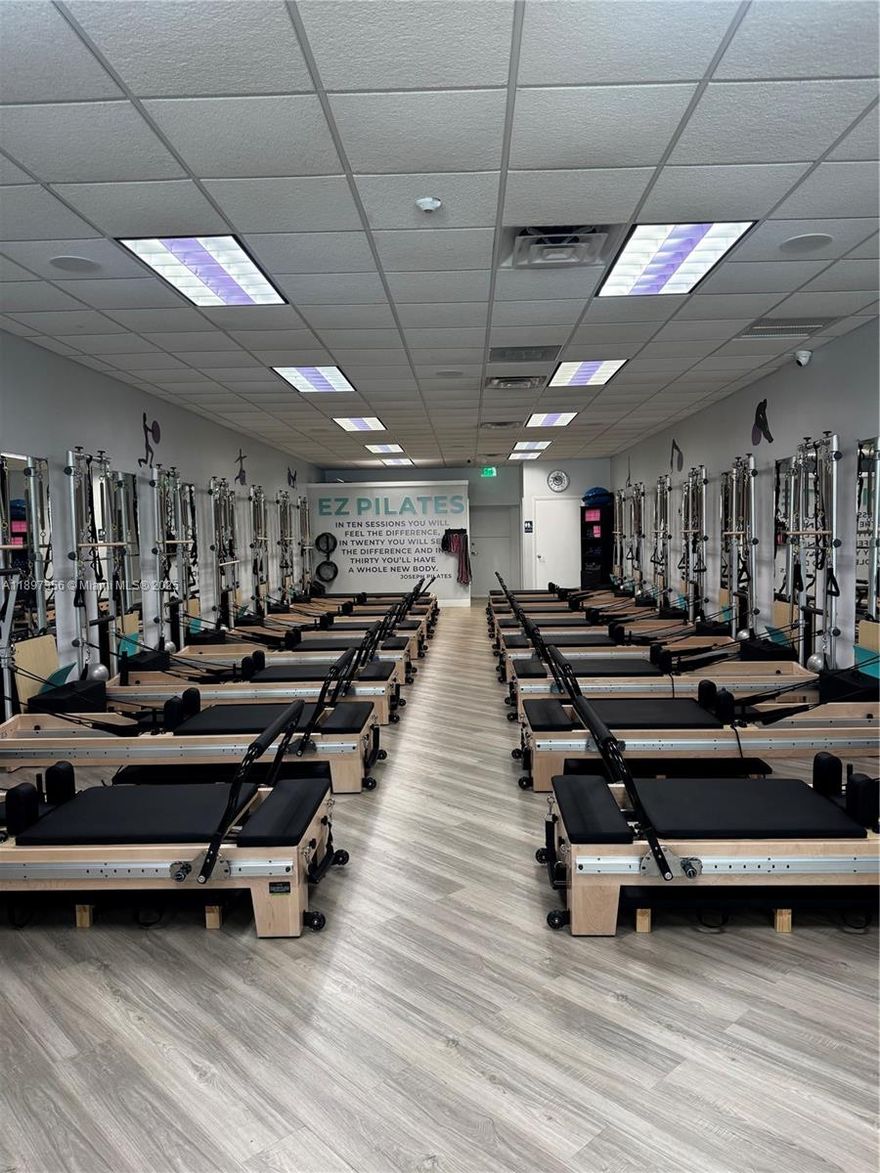 EZ Pilates is a fully established, boutique Pilates studio that offers premium equipment and certified licensing. This is a rare opportunity to acquire a well-operated health & wellness business in one of South Florida’s most sought-after areas in Hollywood, next door to Dunkin' Donuts, with lots of road frontage from Stirling Road. Turnkey Operation: The seller will include all equipment, instructor relationships, class schedules, online website, and membership system.
Growth Potential: Opportunities to expand hours, add new specialized classes (prenatal, therapeutic, rehabilitation), workshops, or events. Cross-marketing with wellness/spa businesses or corporate wellness could increase revenue.