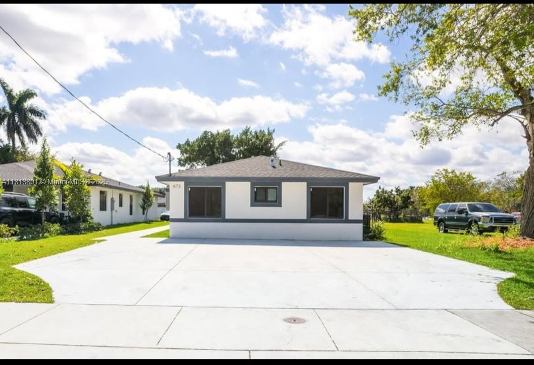 One year old Duplex, Featuring impact windows and doors, Washer and Dryer in Units .
Plenty of parking, Unit 1 already has tenant in place.