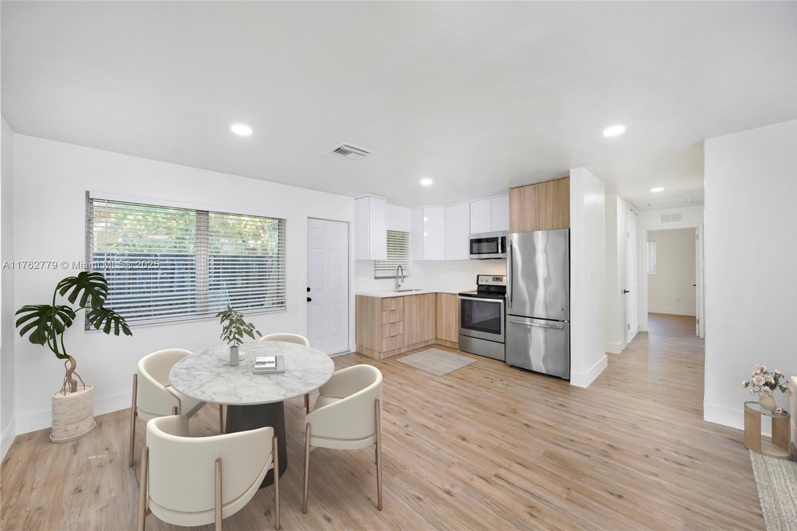 Turnkey 3-bedroom, 2-bath home in a prime Middle River Terrace location, just seconds from Wilton Manors. This beautifully remodeled property features modern upgrades throughout, including a fully renovated kitchen and bathrooms. Enjoy quartz countertops, stylish backsplash, and brand-new stainless steel appliances, along with a new washer/dryer. The detached mother-in-law/guest studio adds extra versatility. Ideally situated just blocks from the river and minutes to downtown, the beaches, the airport, and Las Olas. Perfect for a vacation rental! Motivated Seller—make an offer today! Inquire about seller contributions! Now offering seller financing!